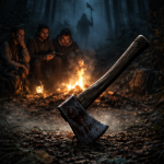 The haunted campsite at night