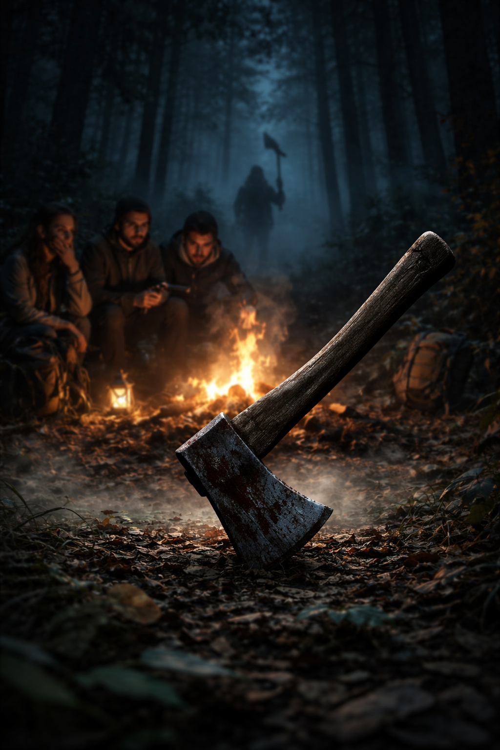 The haunted campsite at night